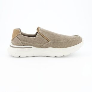 JC Lanyon Men's Bassett Casual Slip On Taupe