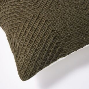 Shaynna Blaze Langton Cushion Dark Olive 50 x 50 cm