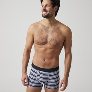 Nic Morris Men's Fly Front Trunk 3 Pack Blue & Grey