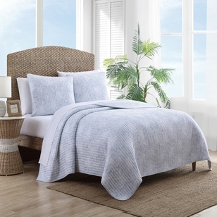 Tommy Bahama Makena 3 Piece Coverlet Set Blue King