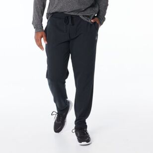 NMA Men's Active Straight Leg Fleece Trackpant Black