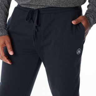 NMA Men's Active Straight Leg Fleece Trackpant Black