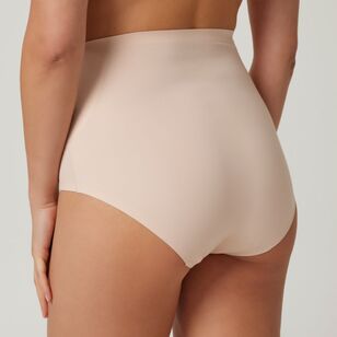 Sash & Rose Women's Smooth Invisi Hi Waist Brief Nude