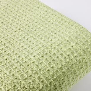 Bas Phillips Waffle Cotton Blanket Leek Queen / King