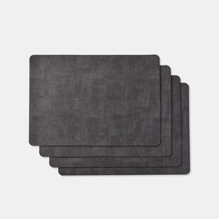 Soren Hunter Placemat 4 Pack Black