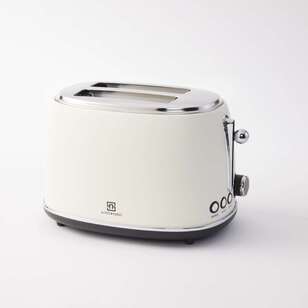 Smith + Nobel Retro 2 Slice Toaster Cream TA-T03CM