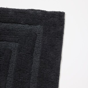 Elysian Tufted Large Bath Mat Charcoal