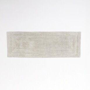 Elysian Tufted Large Bath Mat Silver