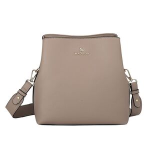 Madison Joanie 3 Compartment Crossbody Bag Taupe