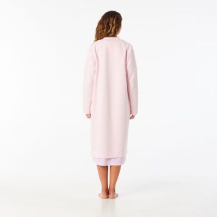 Sash & Rose Women's Quilted Zip Gown Pink