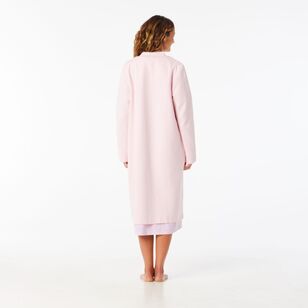 Sash & Rose Women's Quilted Zip Gown Pink