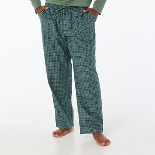 Nic Morris Men's Long Flannelette Pant Green XXL