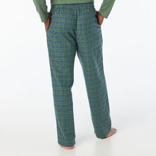 Nic Morris Men's Long Flannelette Pant Green XXL