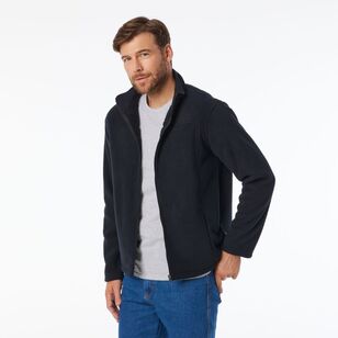 JC Lanyon Men's Kelburn Sherpa Lined Polar Fleece Black