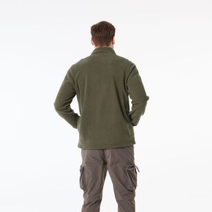 JC Lanyon Men's Stanley Micro Polar Fleece Khaki & Black