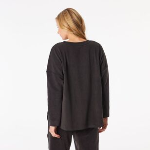 Sash & Rose Women's Supersoft Polar Top Charcoal