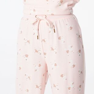 Sash & Rose Women's Supersoft Long Pant Pink