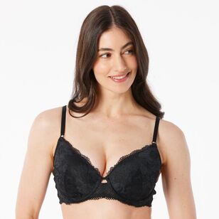 Sash & Rose Women's Lani Lace Contour Bra Black