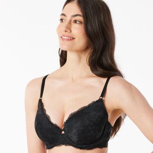 Sash & Rose Women's Lani Lace Contour Bra Black