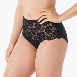 Sash & Rose Women's Emily Full Brief Black