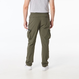 JC Lanyon Men's Raglan Relaxed Tech Cargo Khaki