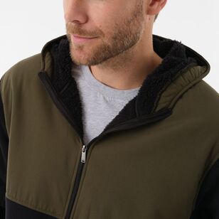 JC Lanyon Men's Everton Micro Polar Fleece Black & Khaki