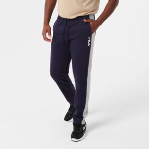 FILA Men's Richard Stripe Trackpant New Navy