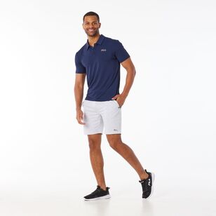 FILA Men's Roger Short Sleeve Polo Shirt New Navy