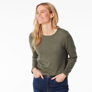 Khoko Collection Women's Marle Knit Green Marle