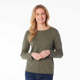 Khoko Collection Women's Marle Knit Green Marle