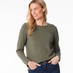 Khoko Collection Women's Marle Knit Green Marle