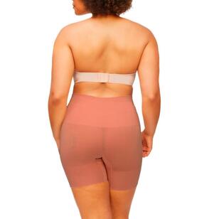 Nancy Ganz Women's Bamboo Waisted Thigh Shaper Mahogany