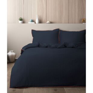 Dri Glo Ashton Quilt Cover Set Denim