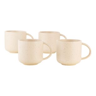 Maxwell & Williams Palette 360 ml Mug 4 Pack Cream Speckle