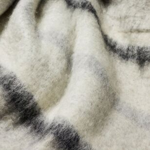 Shaynna Blaze Harper Faux Mohair Throw Grey 130 x 170 cm