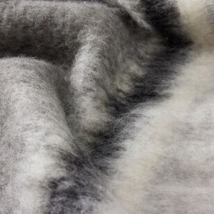 Shaynna Blaze Harper Faux Mohair Throw Grey 130 x 170 cm