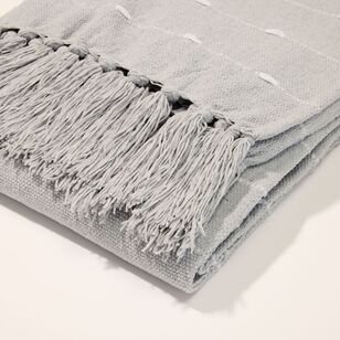 Soren Lana Chenille Throw Silver 130 x 170 cm