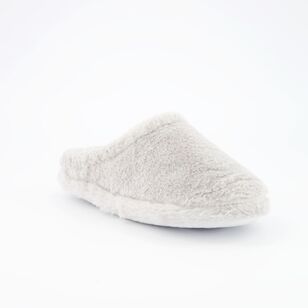 Sash & Rose Women's Amari Mule Scuff Slipper Grey