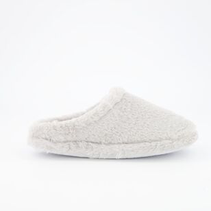 Sash & Rose Women's Amari Mule Scuff Slipper Grey