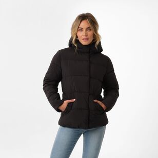 Khoko Collection Women's Puffer Jacket Black