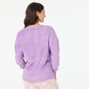 Paramount Women's Garfield Long Sleeve Sleep Tee Lilac