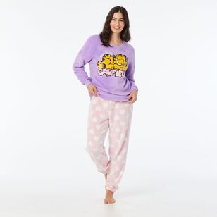 Paramount Women's Garfield Long Sleeve Sleep Tee Lilac