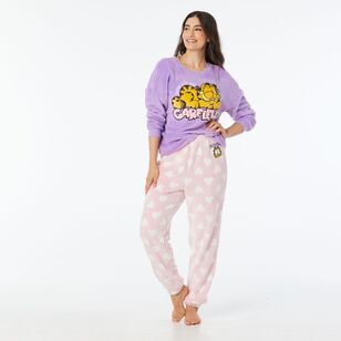 Paramount Women's Garfield Sleep Fleece Jogger Pink