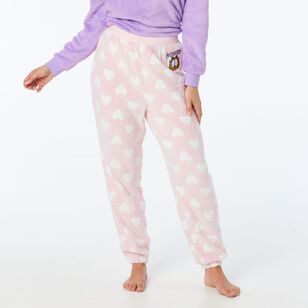 Paramount Women's Garfield Sleep Fleece Jogger Pink