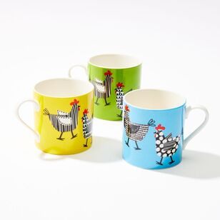 Soren Farmyard Chicken Breakfast Mugs Collection 3 Pack