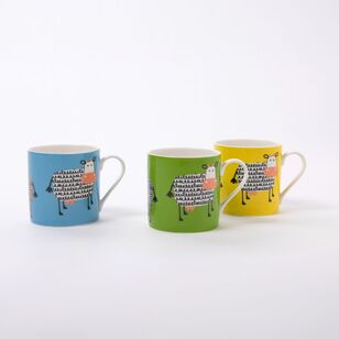 Soren Farmyard Cow Breakfast Mugs Collection 3 Pack