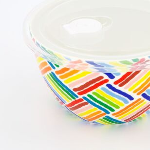 Soren Lunch 16 cm Bowls Basket Weave Rainbow