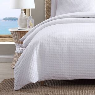 Tommy Bahama Basket Weave Quilt Cover Set White