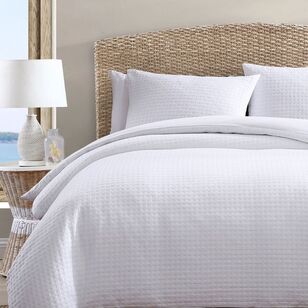 Tommy Bahama Basket Weave Quilt Cover Set White