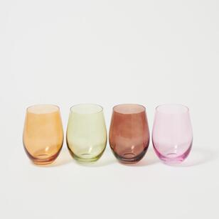 Sunny Life Stemless Glass Tumbler 4 Pack